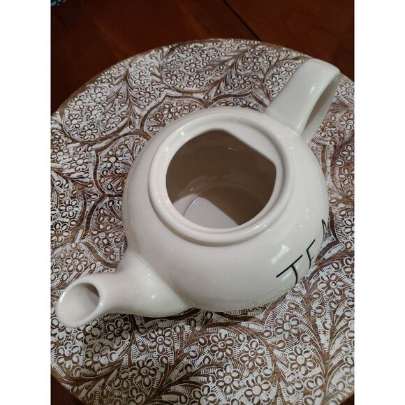 Rae Dunn Large Ceramic White TEA Pot New - Picture 4 of 7